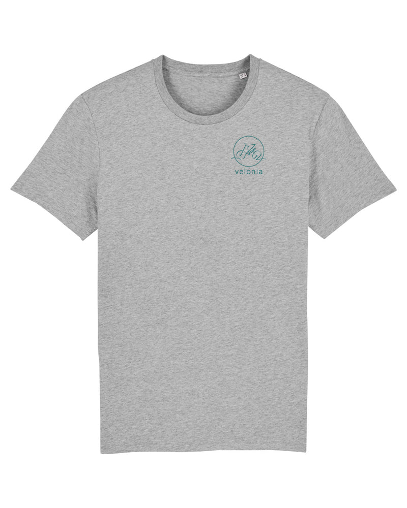 Velonia | Shirt mit Backprint | unisex | light grey