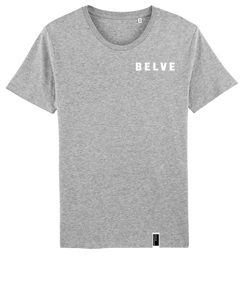 Belve | Shirt mit Backprint | unisex | light grey