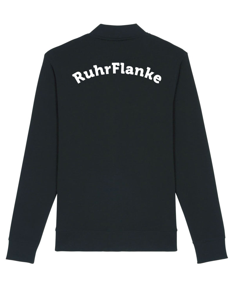RuhrFlanke | College Jacket mit Backprint | unisex | black