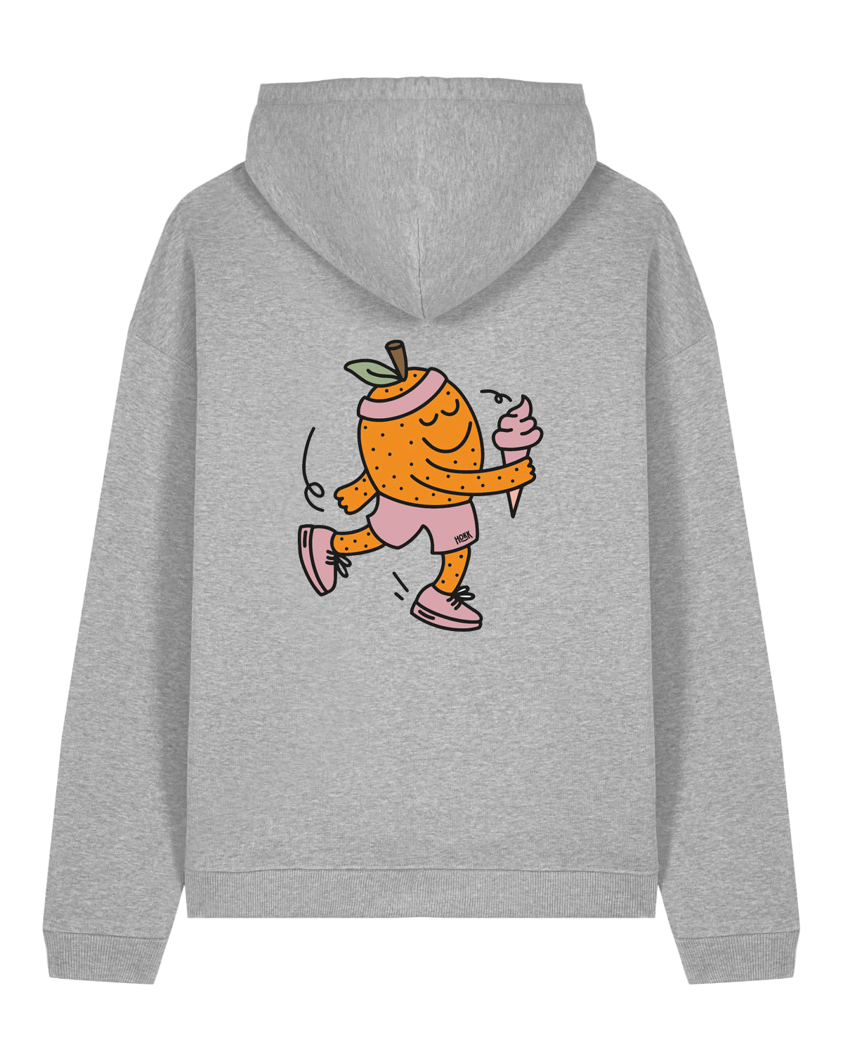 HOKK x FT | Oversized Hoodie mit Backprint | Men/Unisex | Grey