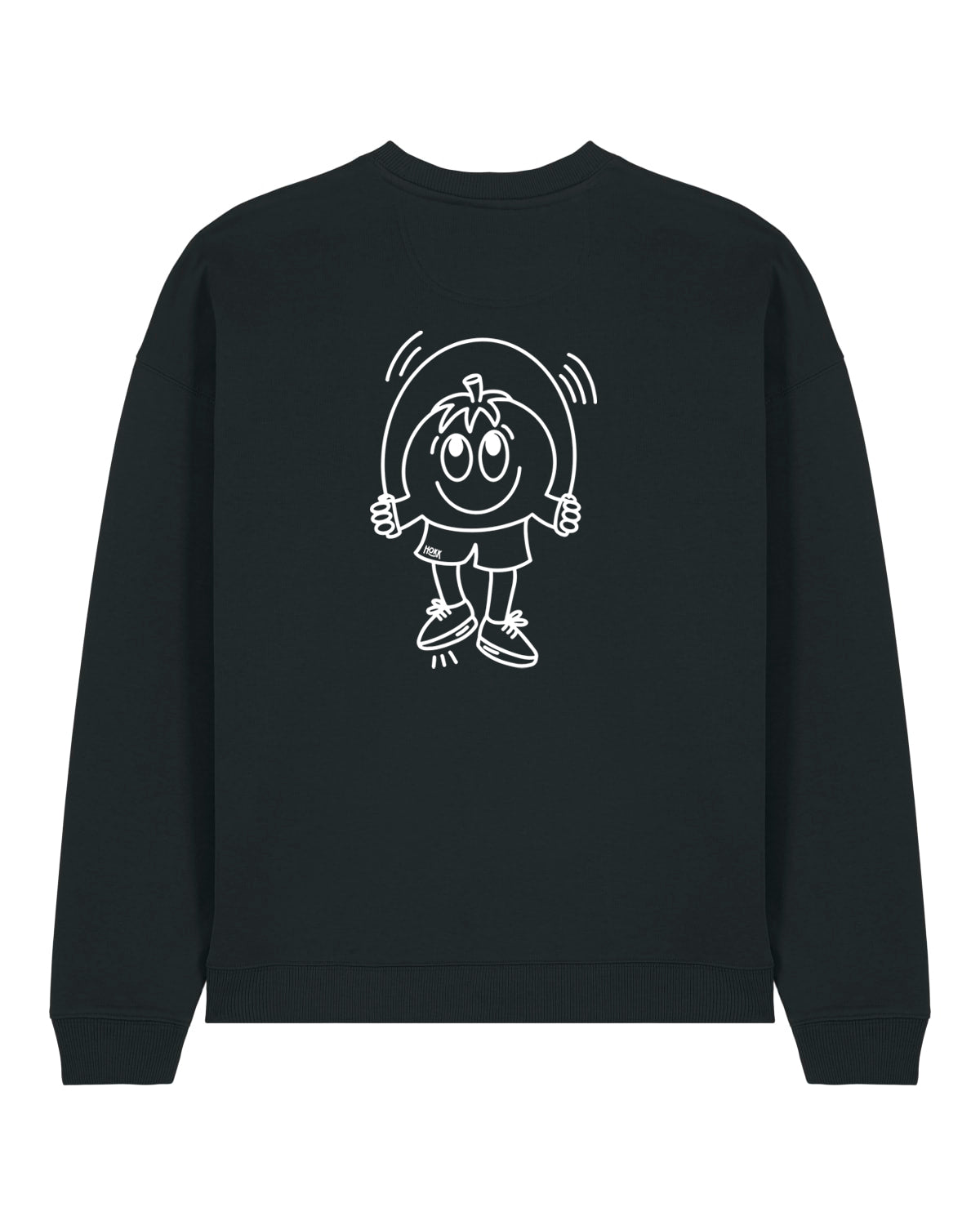 HOKK x FT | Oversized Crewneck mit Backprint | Outliner | Men/Unisex | Black