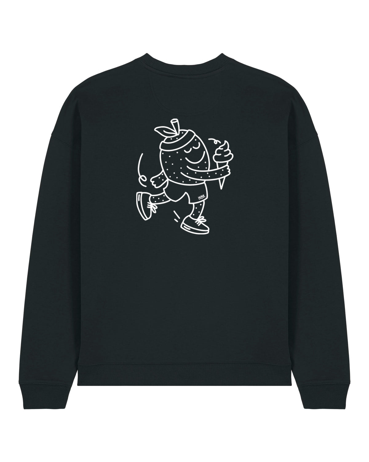 HOKK x FT | Oversized Crewneck mit Backprint | Outliner | Men/Unisex | Black