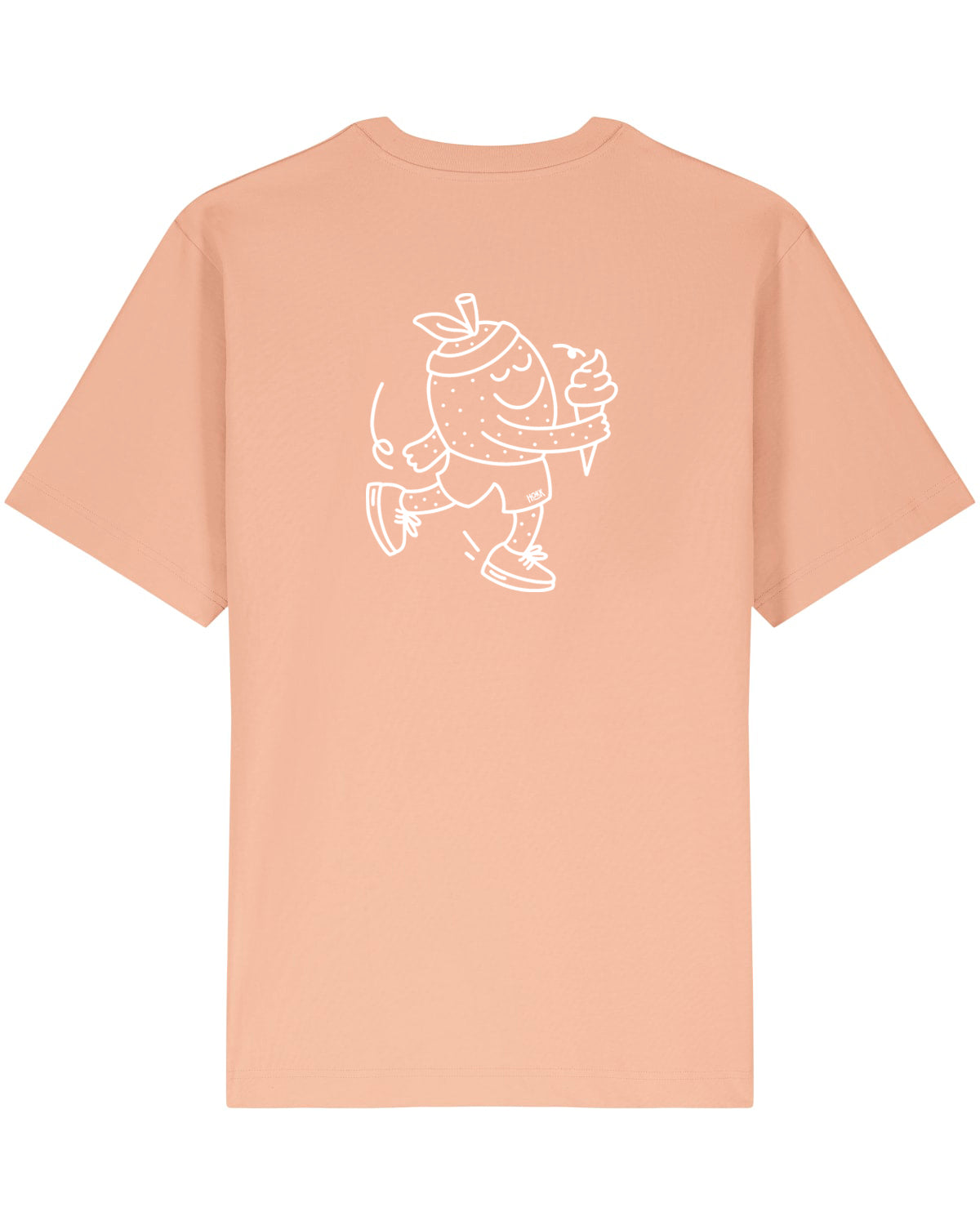 HOKK x FT | Oversized Shirt mit Backprint | Outliner | Men/Unisex | Peach