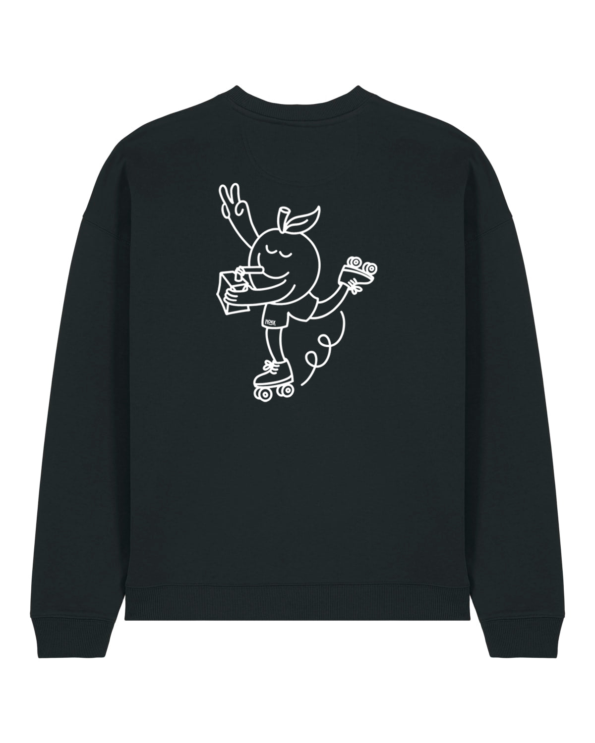 HOKK x FT | Oversized Crewneck mit Backprint | Outliner | Men/Unisex | Black