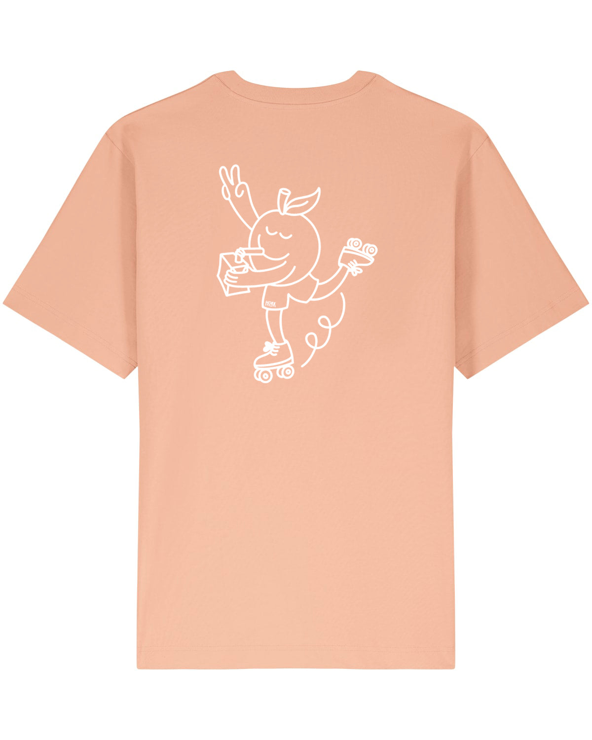 HOKK x FT | Oversized Shirt mit Backprint | Outliner | Men/Unisex | Peach