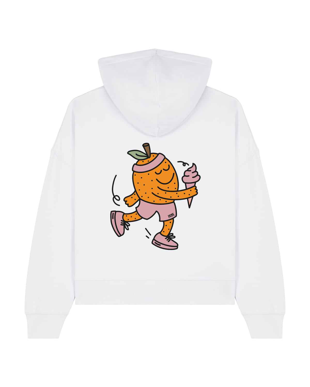HOKK x FT | Hoodie mit Backprint | Womens | White