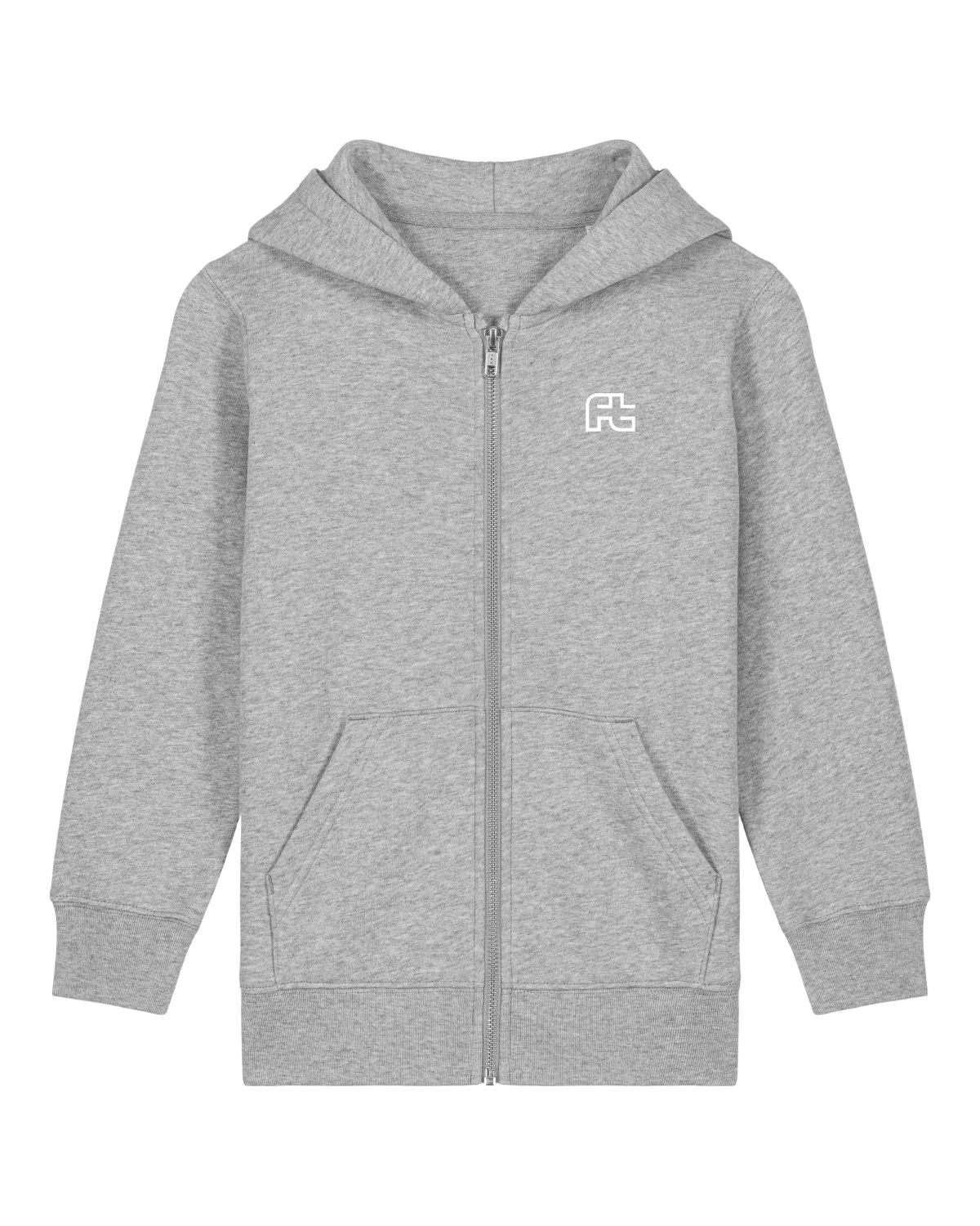 FT 1844 | Zipper | Kids | Heather Grey