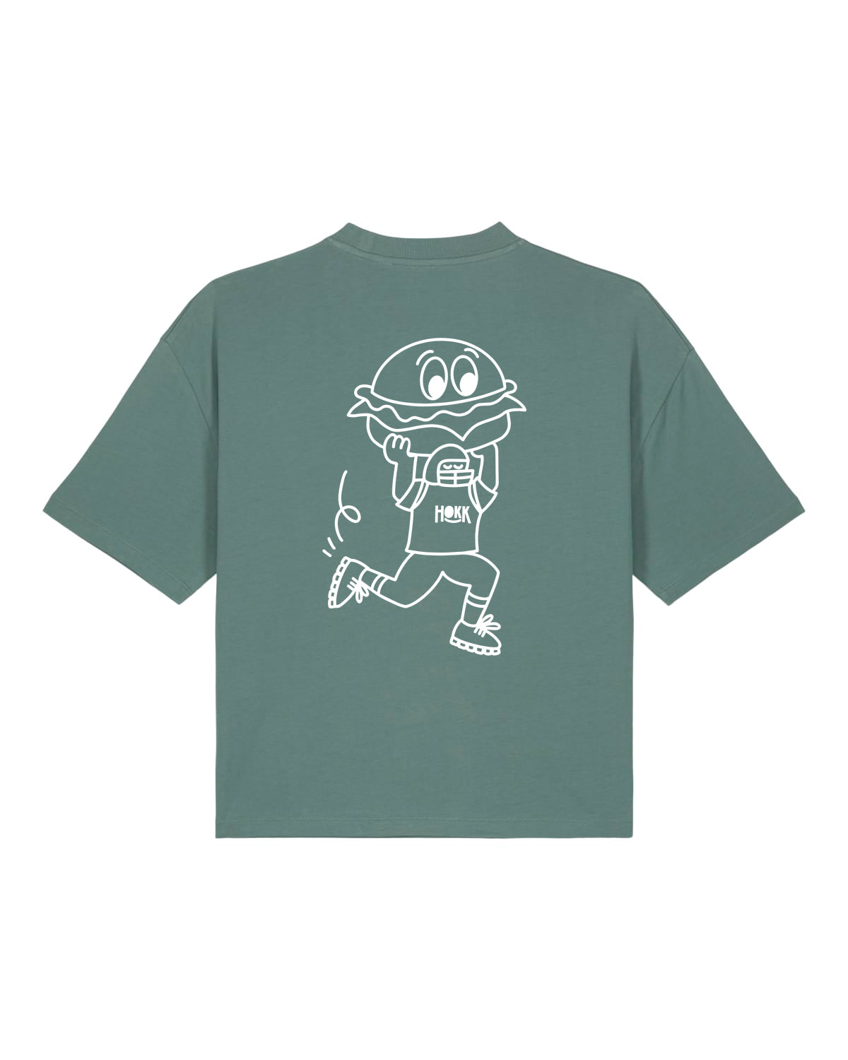 HOKK x FT | Oversized Shirt mit Backprint | Outliner | Womens | Green