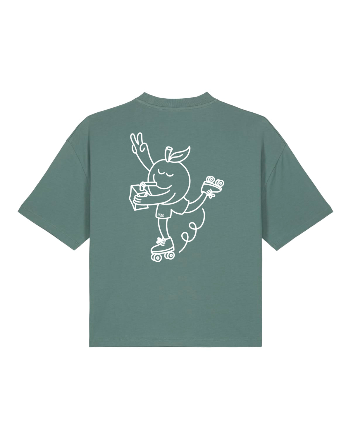 HOKK x FT | Oversized Shirt mit Backprint | Outliner | Womens | Green