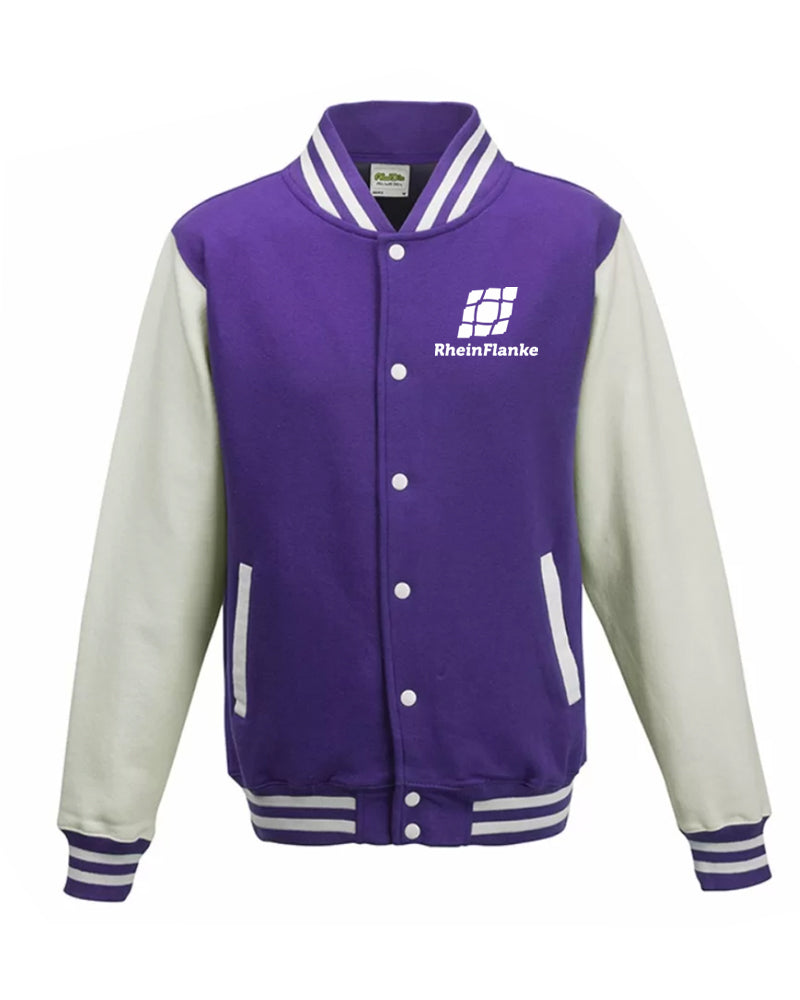 RF | College Jacket mit Backprint | unisex | purple