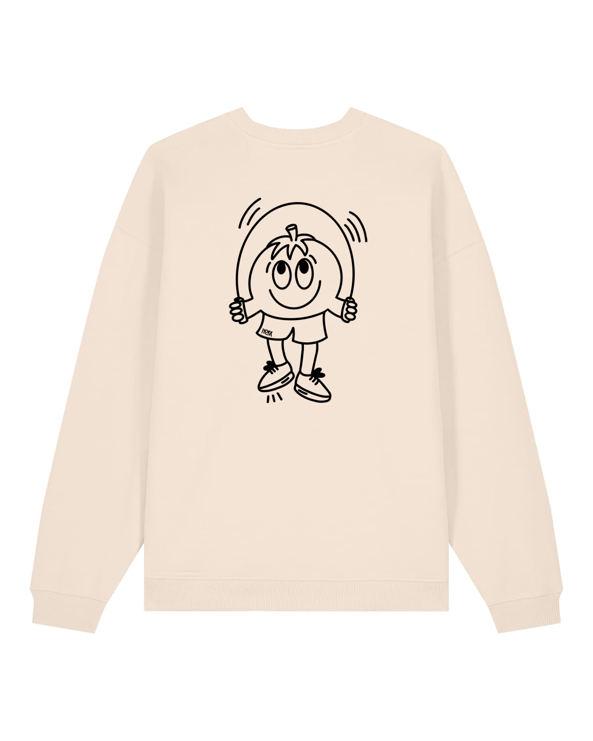 HOKK x FT | Oversized Crewneck mit Backprint | Outliner | Men/Unisex | Cream