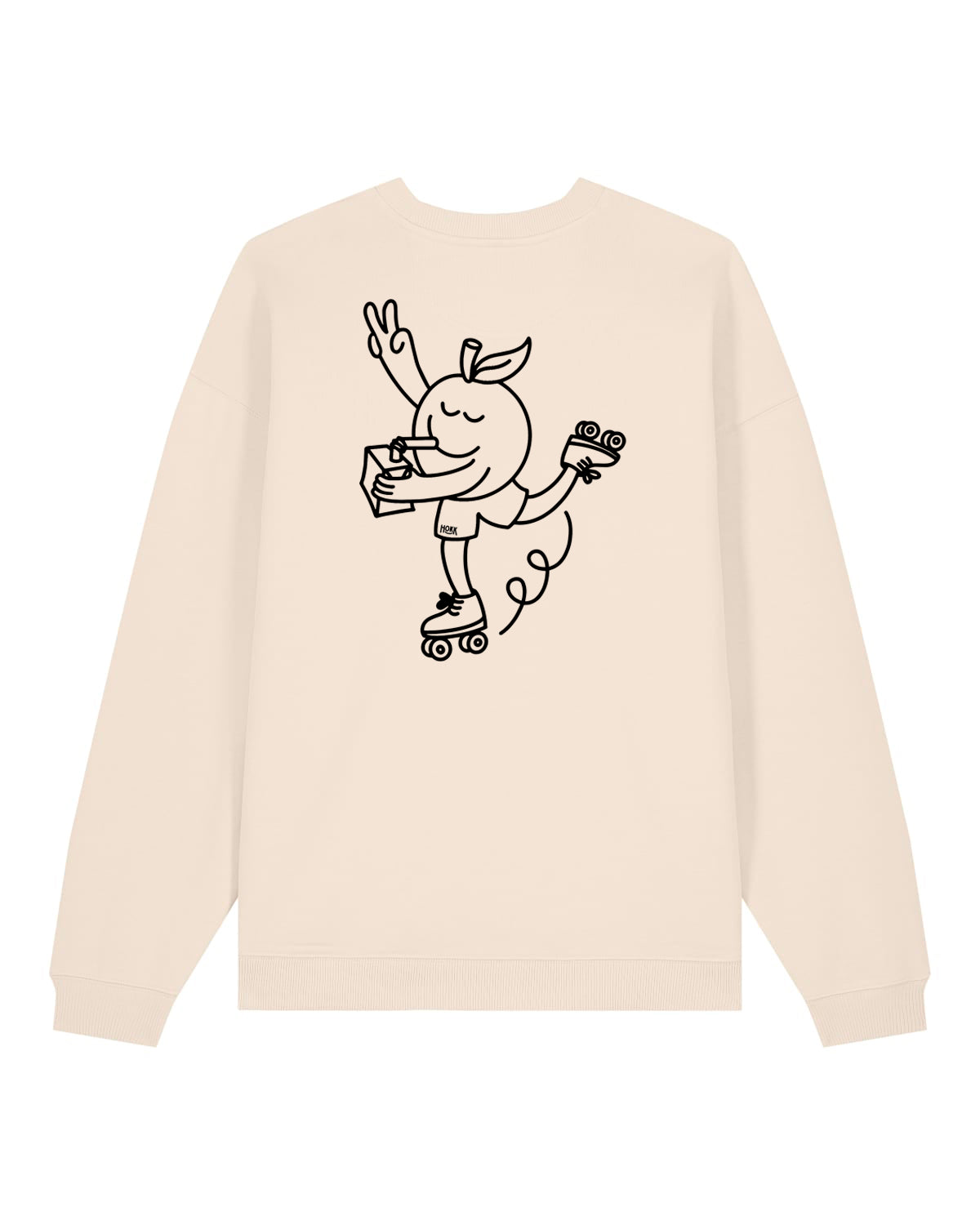 HOKK x FT | Oversized Crewneck mit Backprint | Outliner | Men/Unisex | Cream
