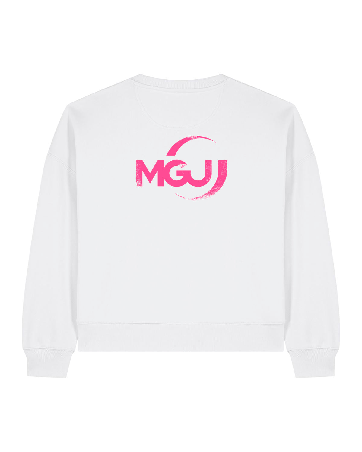 MGJ | Crewneck mit Backprint | wmn | white/pink