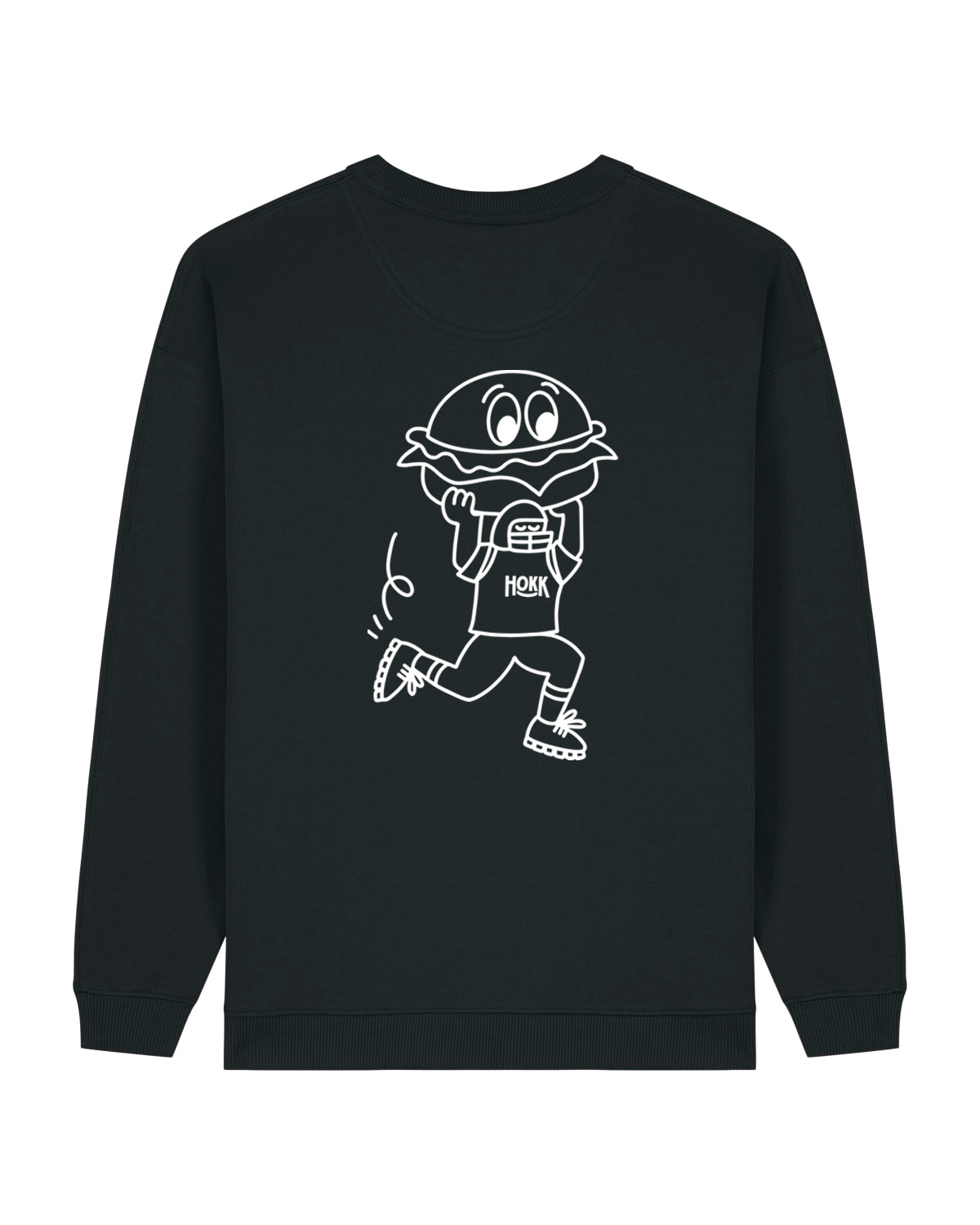 HOKK x FT | Oversized Crewneck mit Backprint | Outliner | Womens | Black
