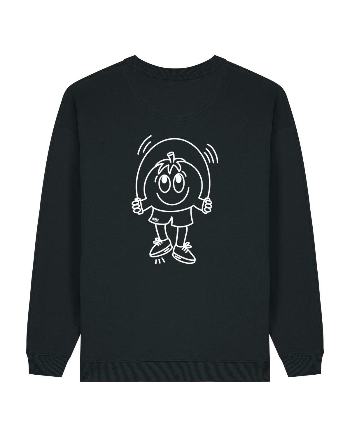 HOKK x FT | Oversized Crewneck mit Backprint | Outliner | Womens | Black