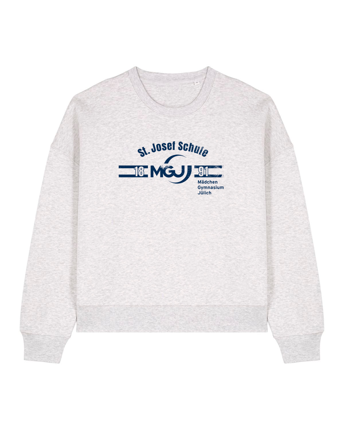 MGJ | College Crewneck | wmn | cool heather grey
