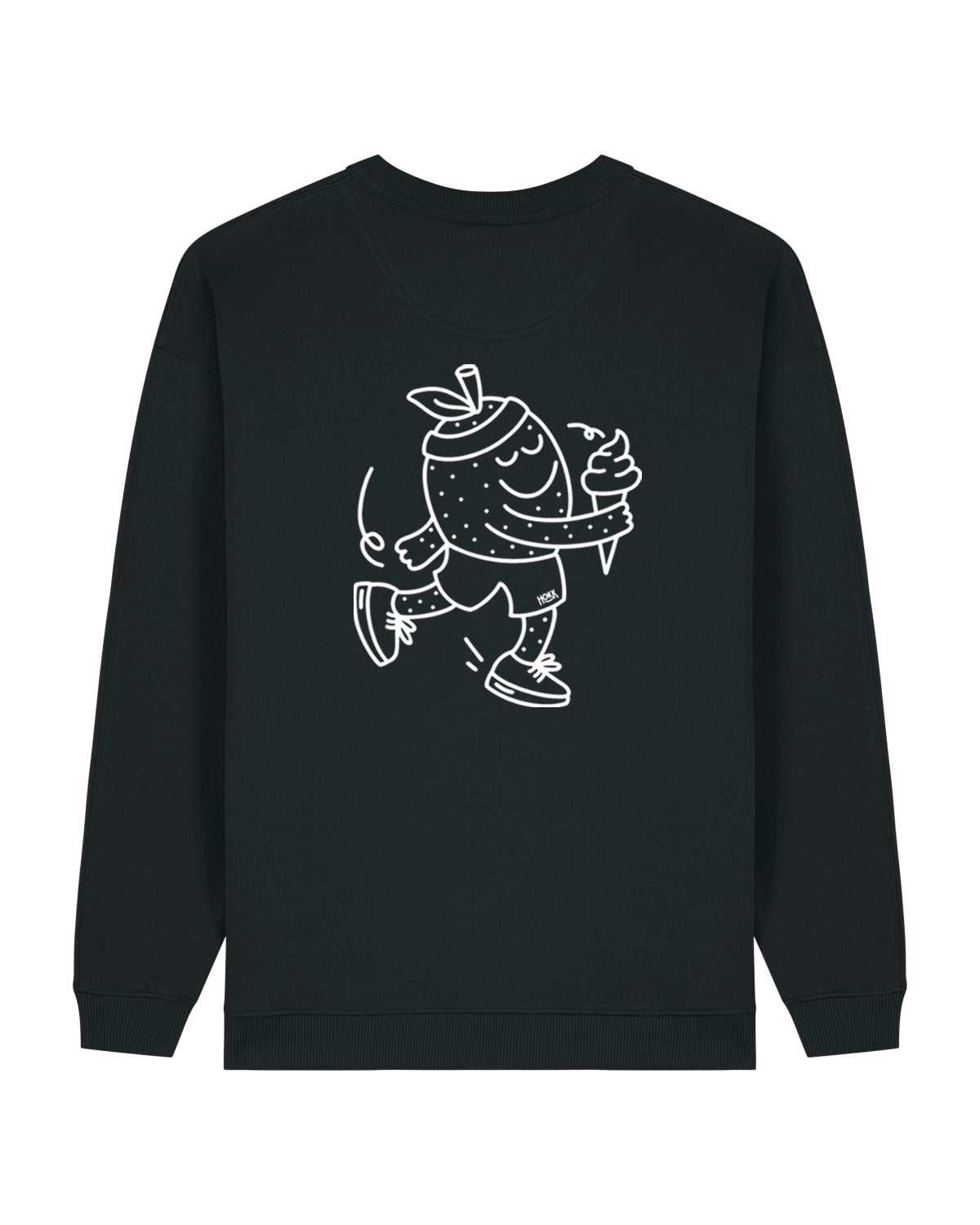 HOKK x FT | Oversized Crewneck mit Backprint | Outliner | Womens | Black