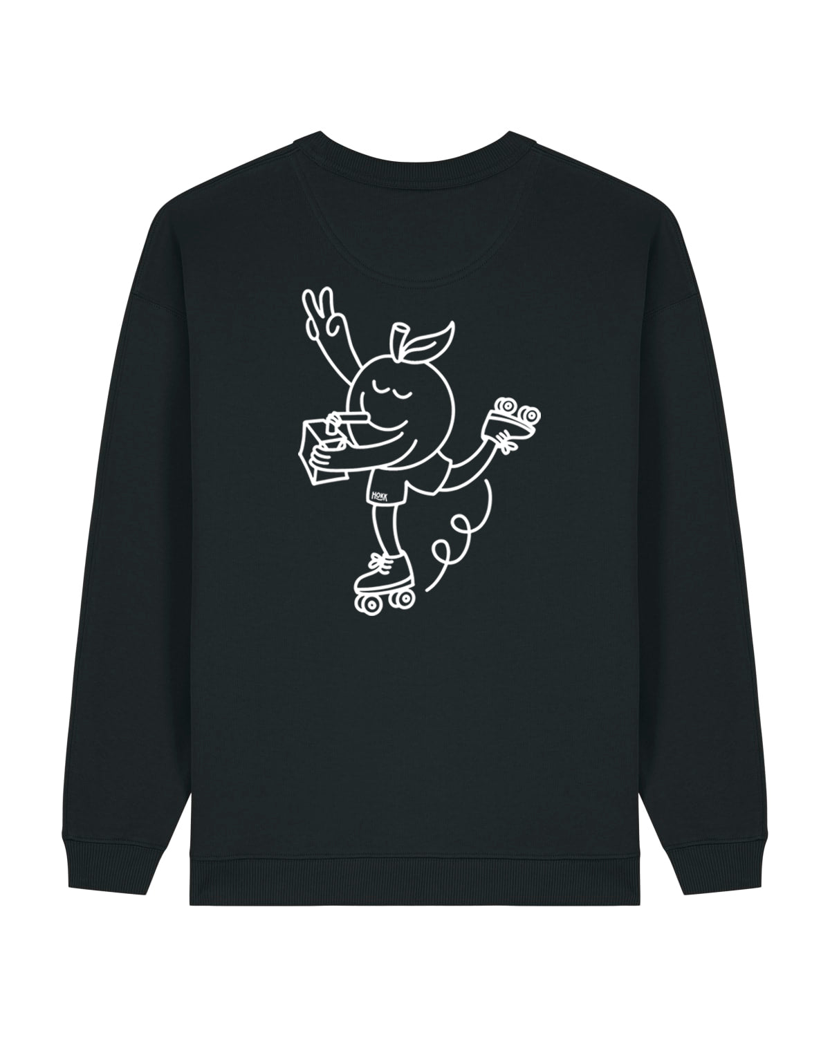 HOKK x FT | Oversized Crewneck mit Backprint | Outliner | Womens | Black