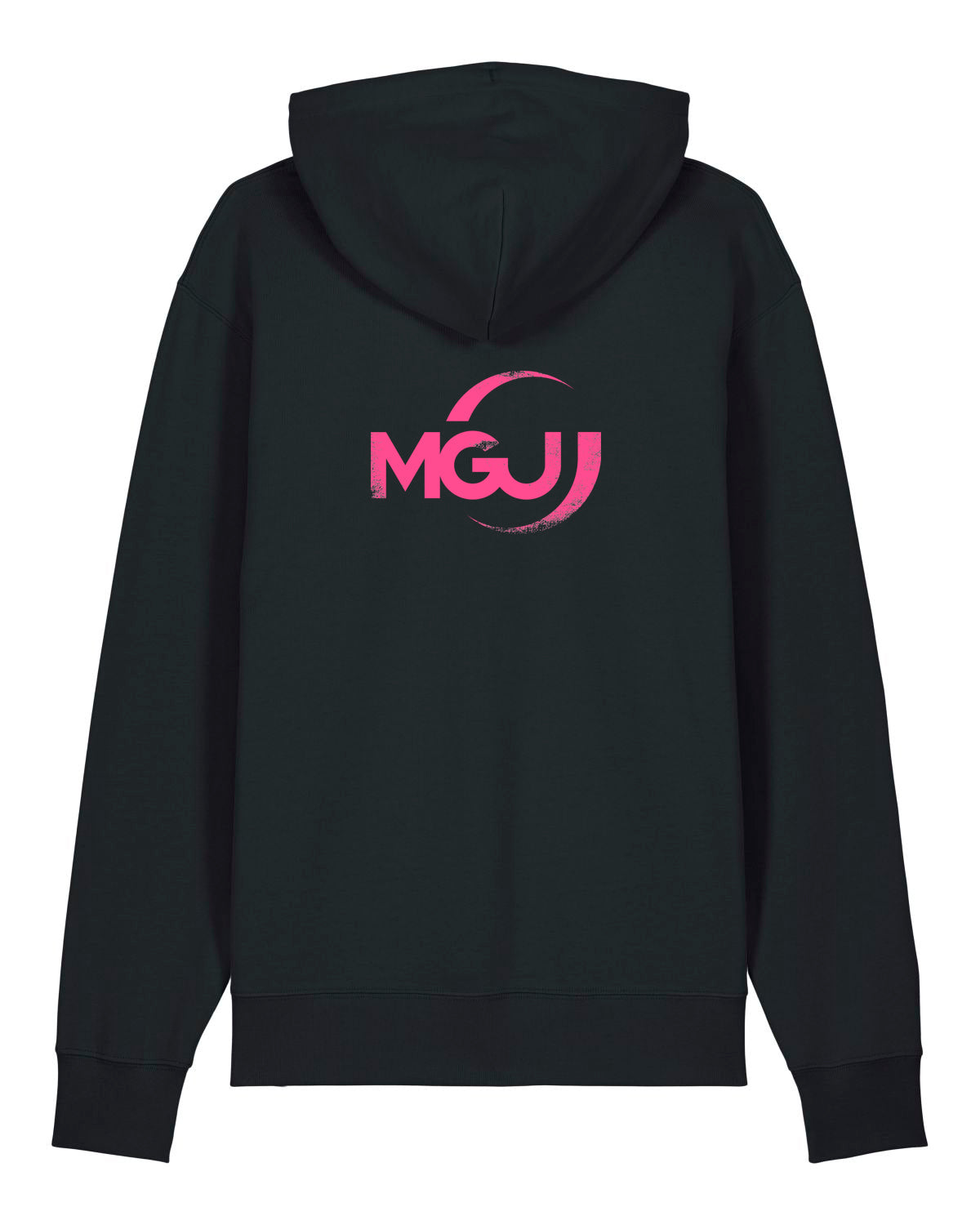 MGJ | Hoodie mit Backprint | kids & unisex | black/pink