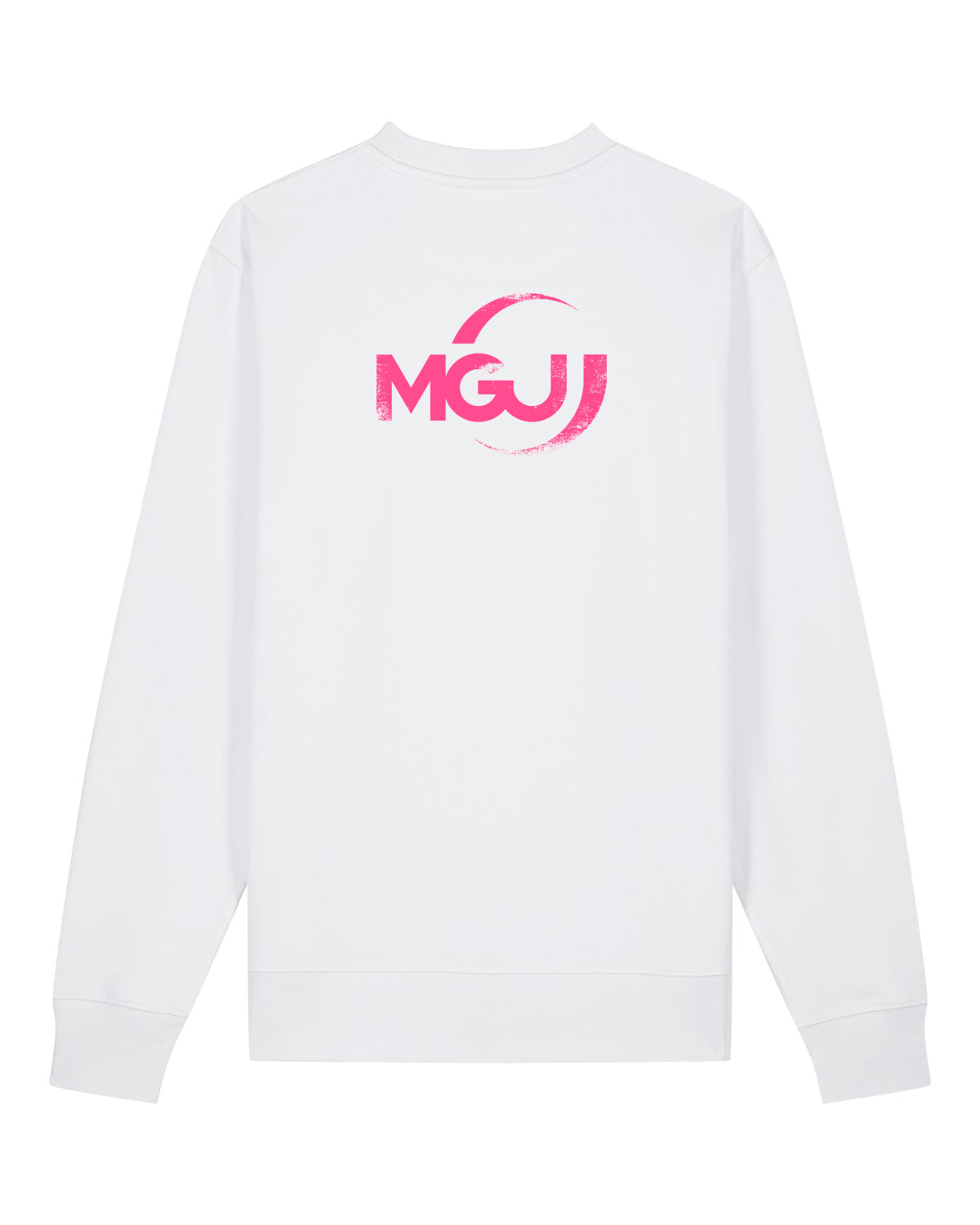 MGJ | Crewneck mit Backprint | kids & unisex | white/pink