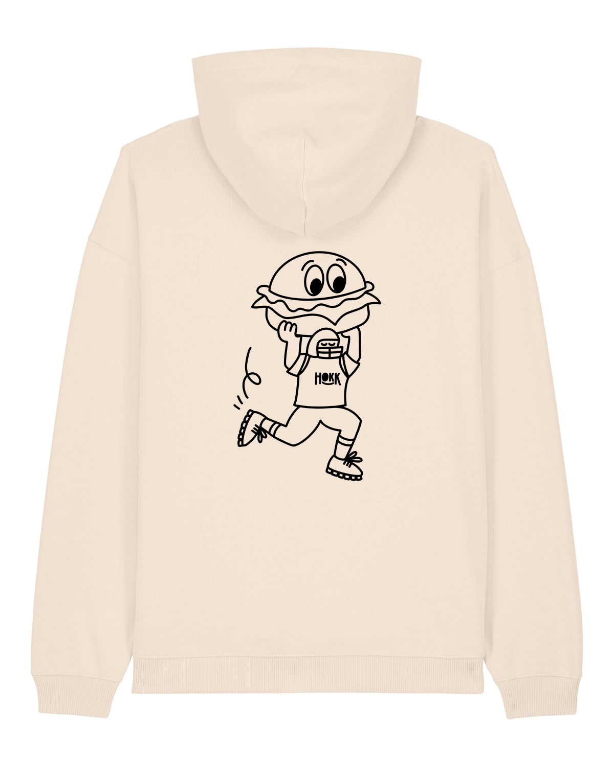 HOKK x FT | Oversized Hoodie mit Backprint | Outliner | Men/Unisex | Cream