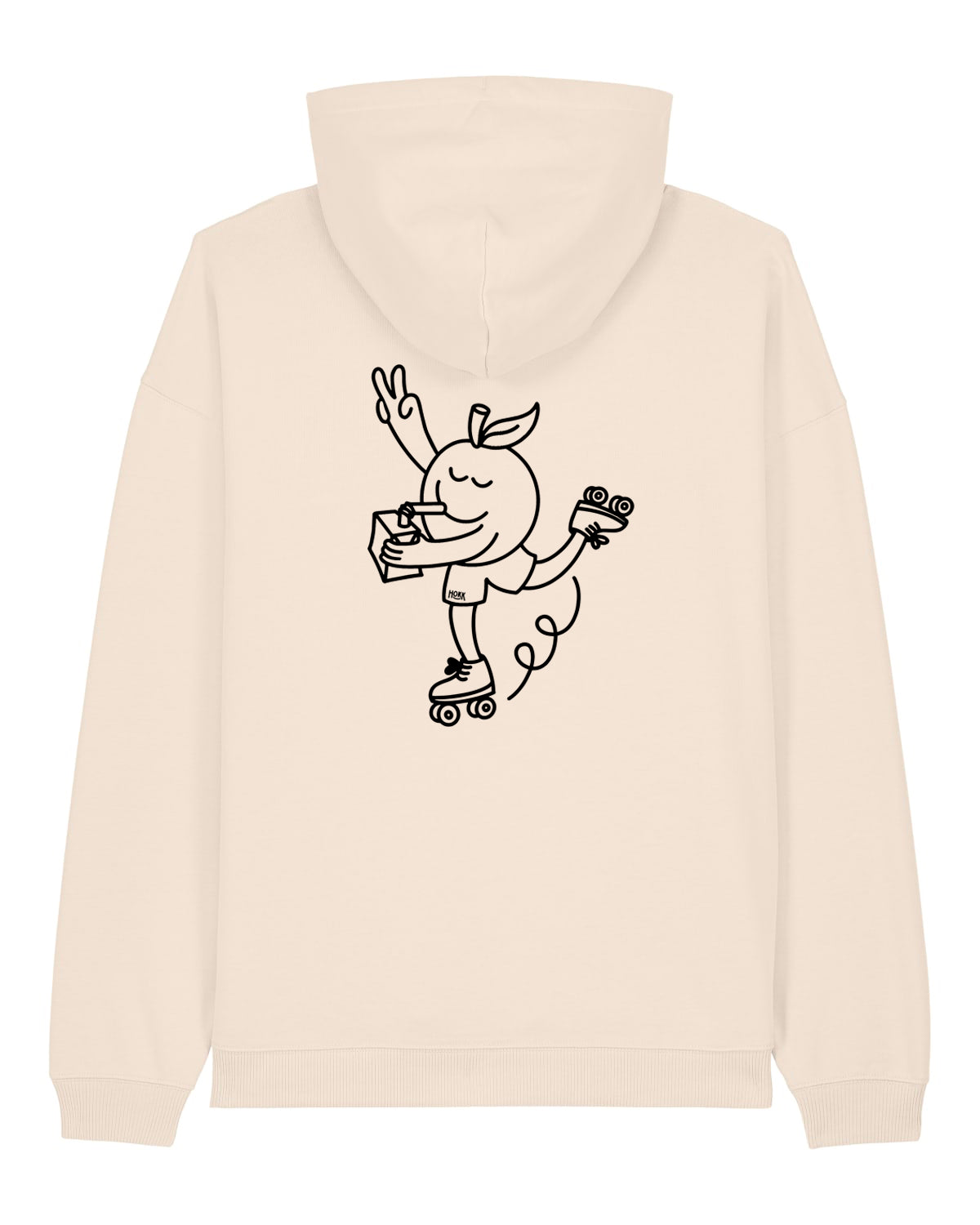 HOKK x FT | Oversized Hoodie mit Backprint | Outliner | Men/Unisex | Cream