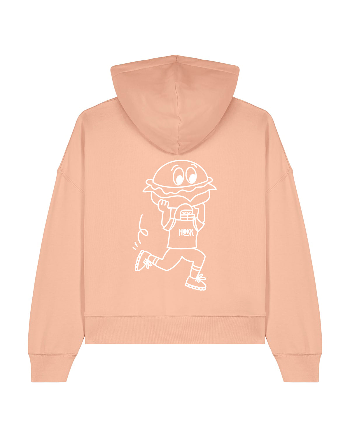 HOKK x FT | Hoodie mit Backprint | Outliner | Womens | Peach