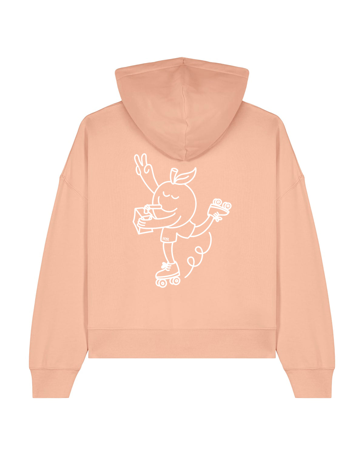 HOKK x FT | Hoodie mit Backprint | Outliner | Womens | Peach