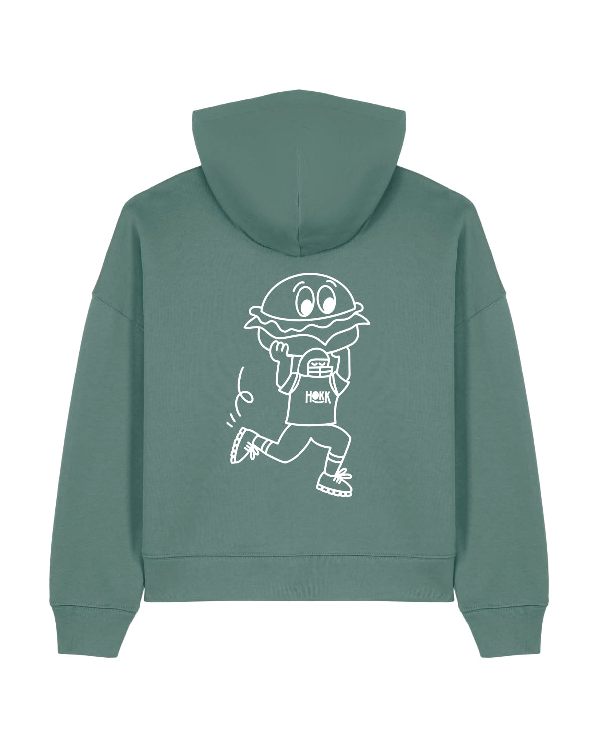 HOKK x FT | Hoodie mit Backprint | Outliner | Womens | Green