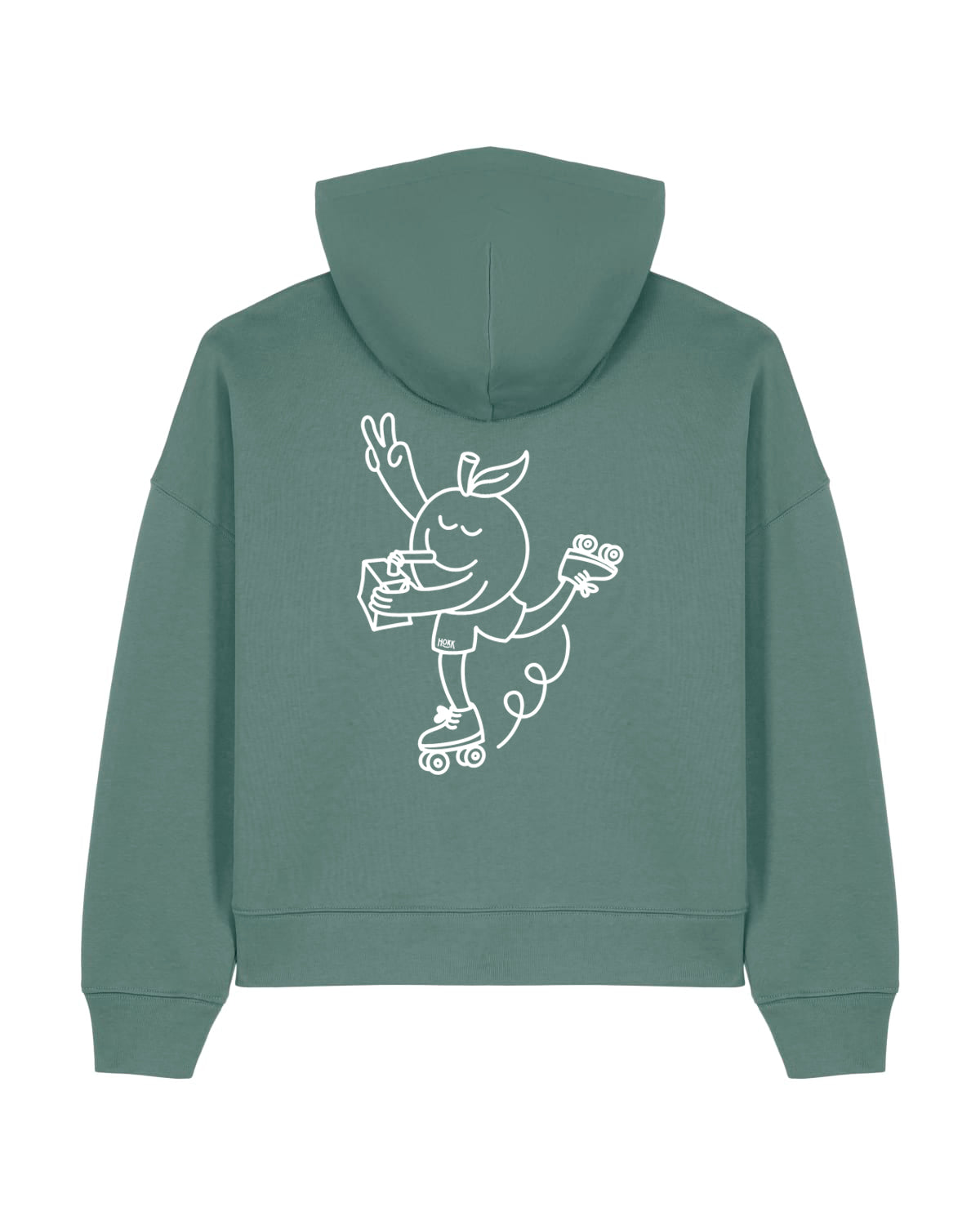 HOKK x FT | Hoodie mit Backprint | Outliner | Womens | Green