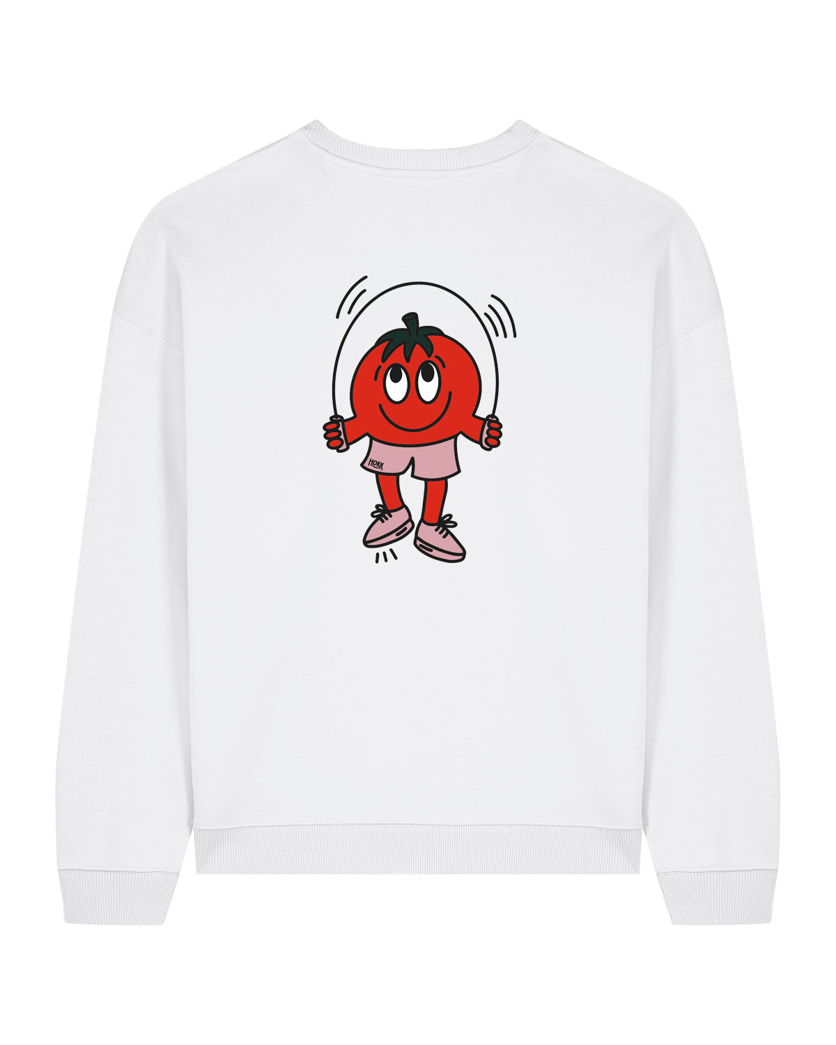 HOKK x FT | Oversized Crewneck mit Backprint | Men/Unisex | White