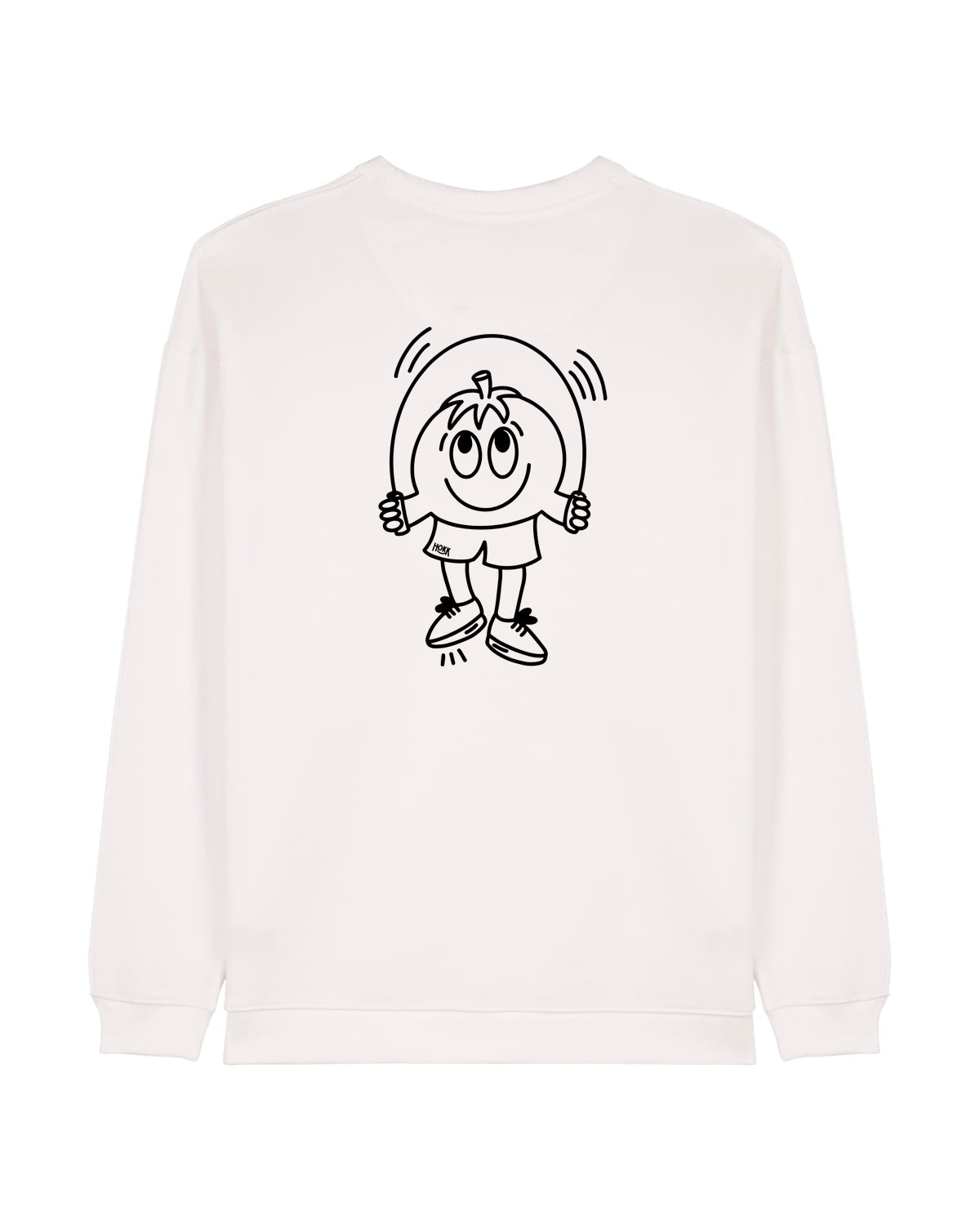 HOKK x FT | Oversized Crewneck mit Backprint | Outliner | Men/Unisex | Offwhite