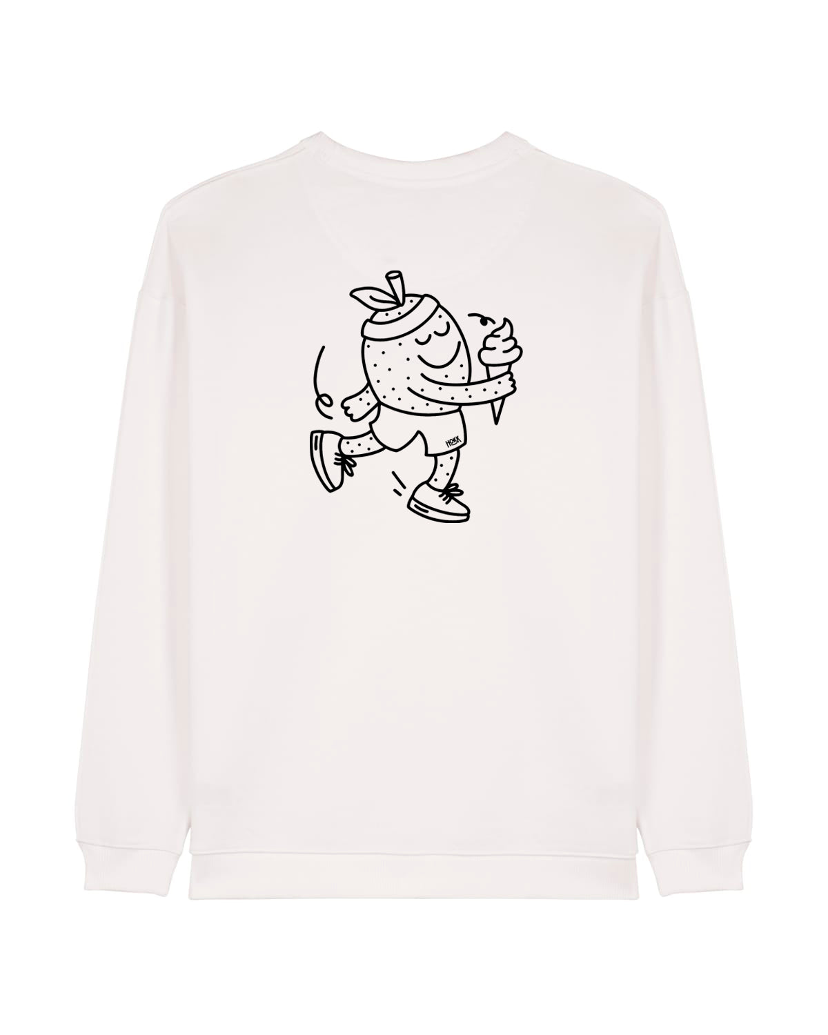 HOKK x FT | Oversized Crewneck mit Backprint | Outliner | Men/Unisex | Offwhite