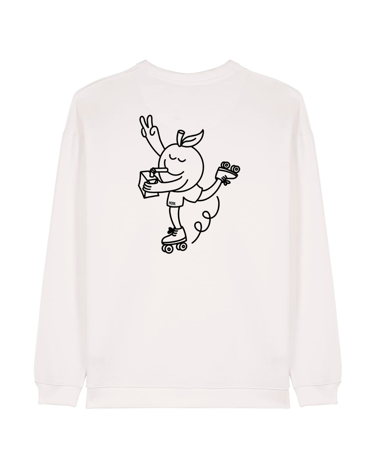 HOKK x FT | Oversized Crewneck mit Backprint | Outliner | Men/Unisex | Offwhite