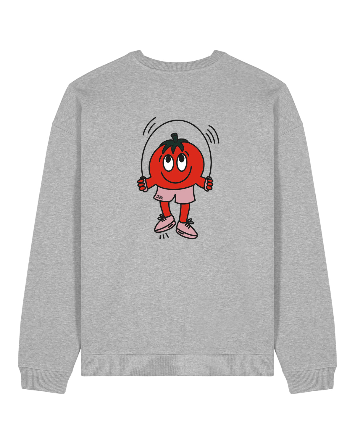 HOKK x FT | Oversized Crewneck mit Backprint | Men/Unisex | Grey