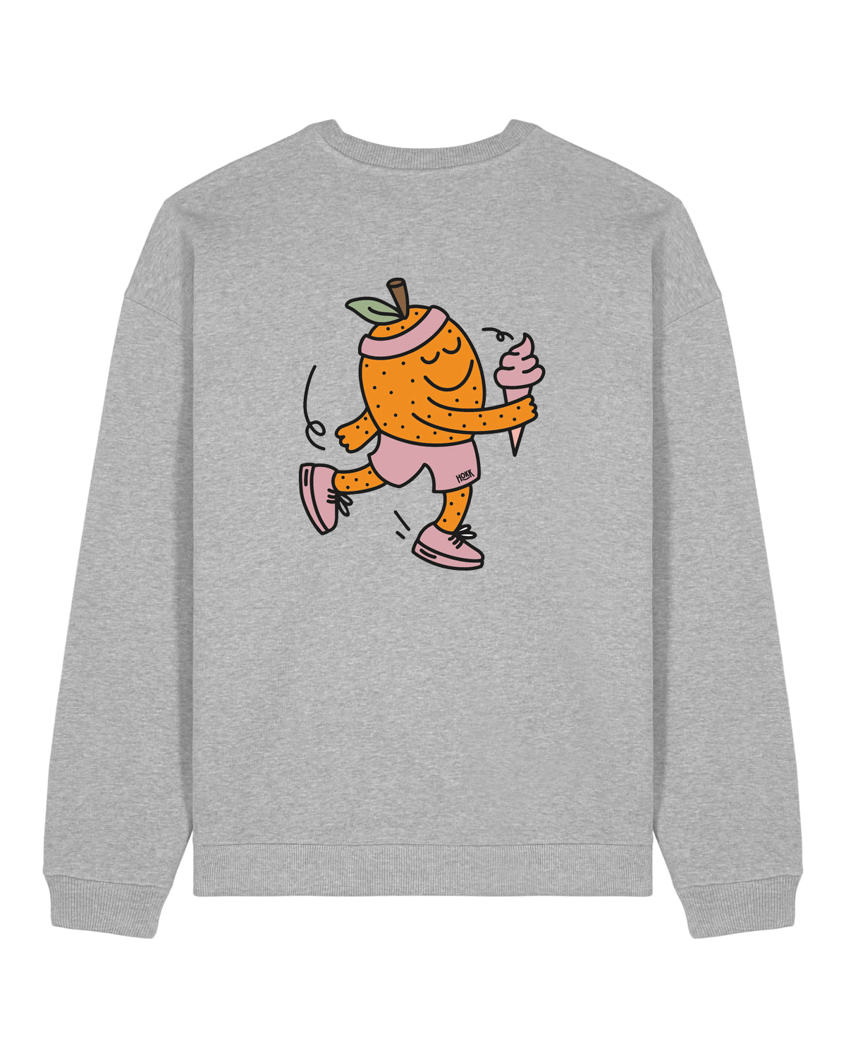HOKK x FT | Oversized Crewneck mit Backprint | Men/Unisex | Grey