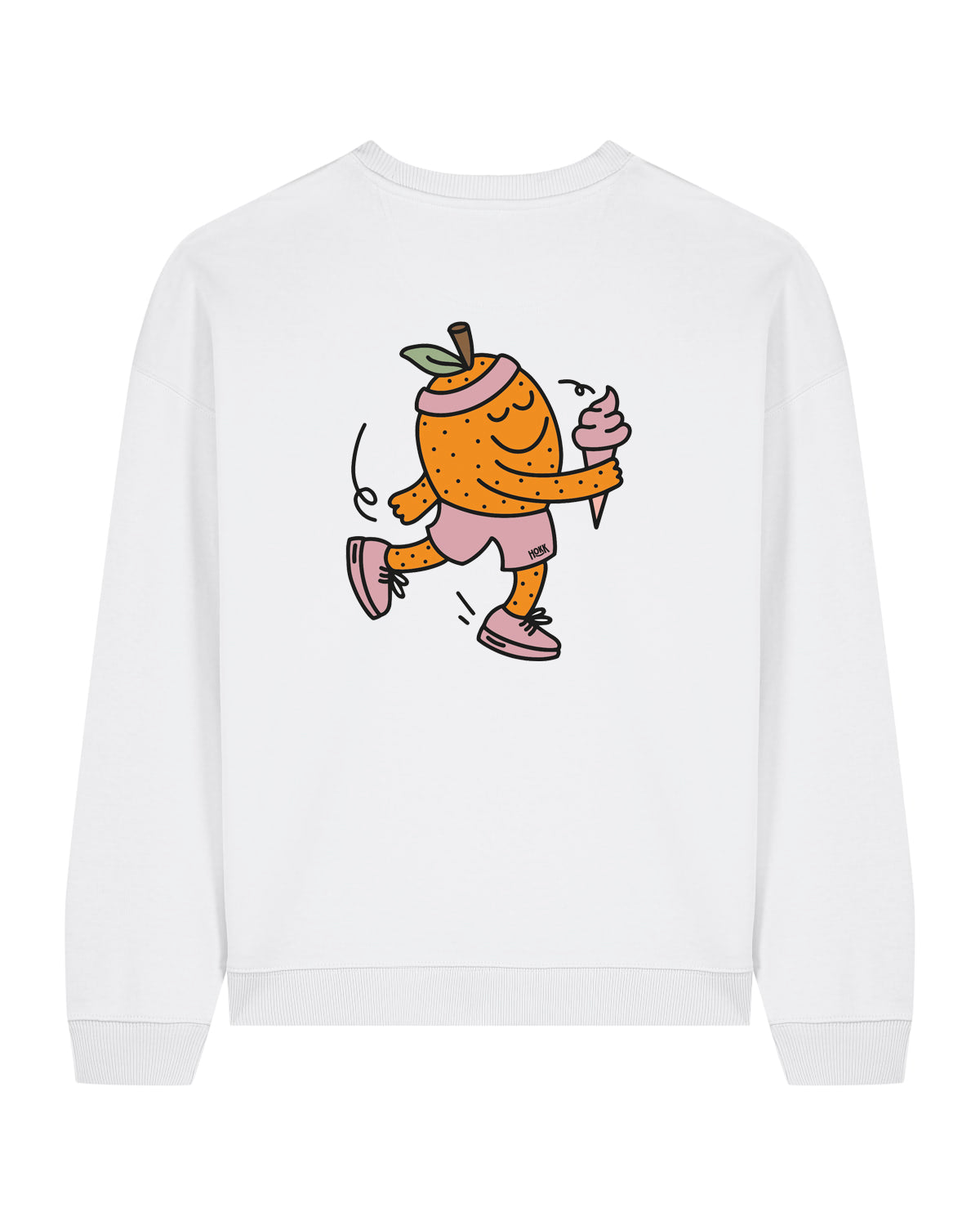 HOKK x FT | Oversized Crewneck mit Backprint | Men/Unisex | White
