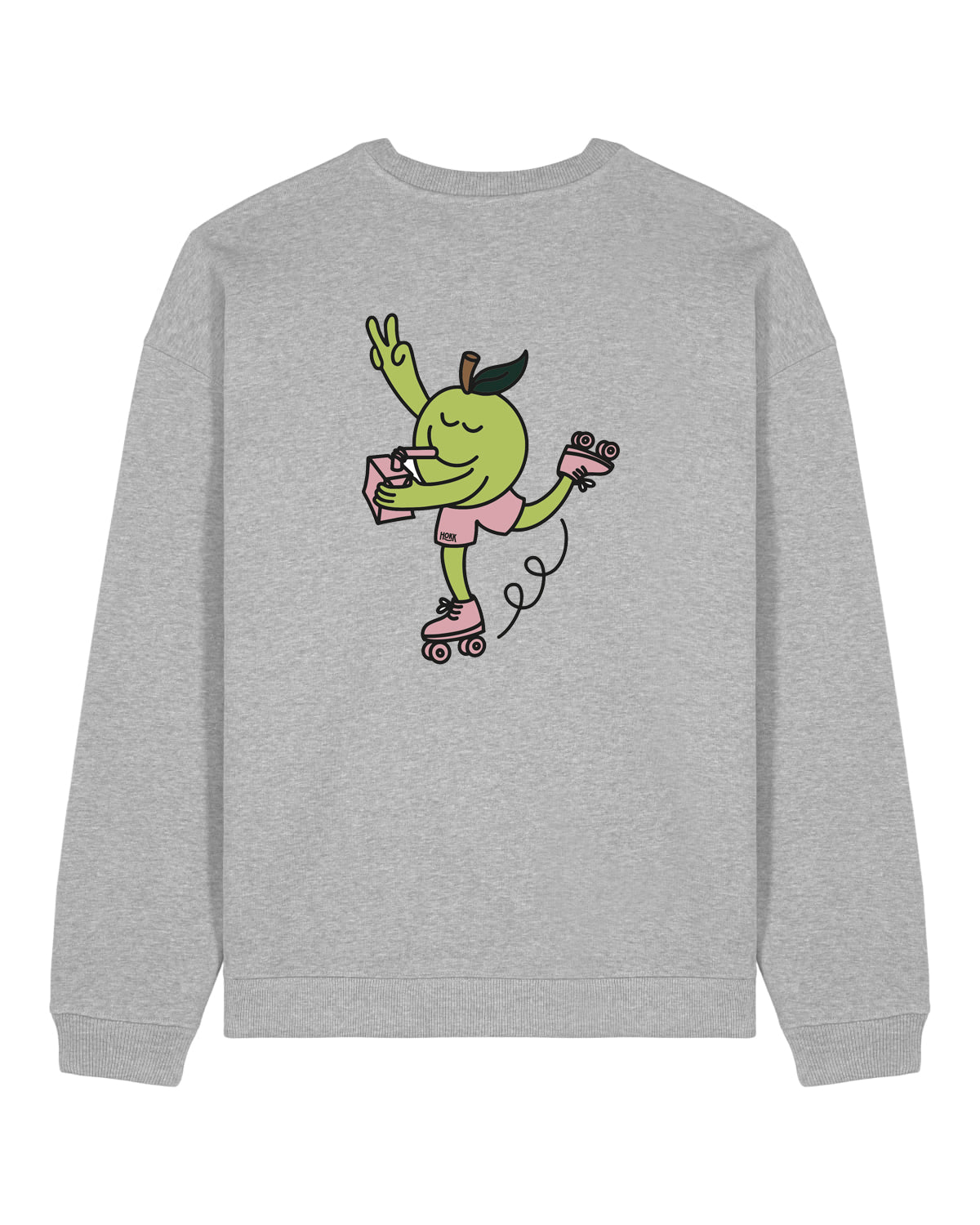 HOKK x FT | Oversized Crewneck mit Backprint | Men/Unisex | Grey