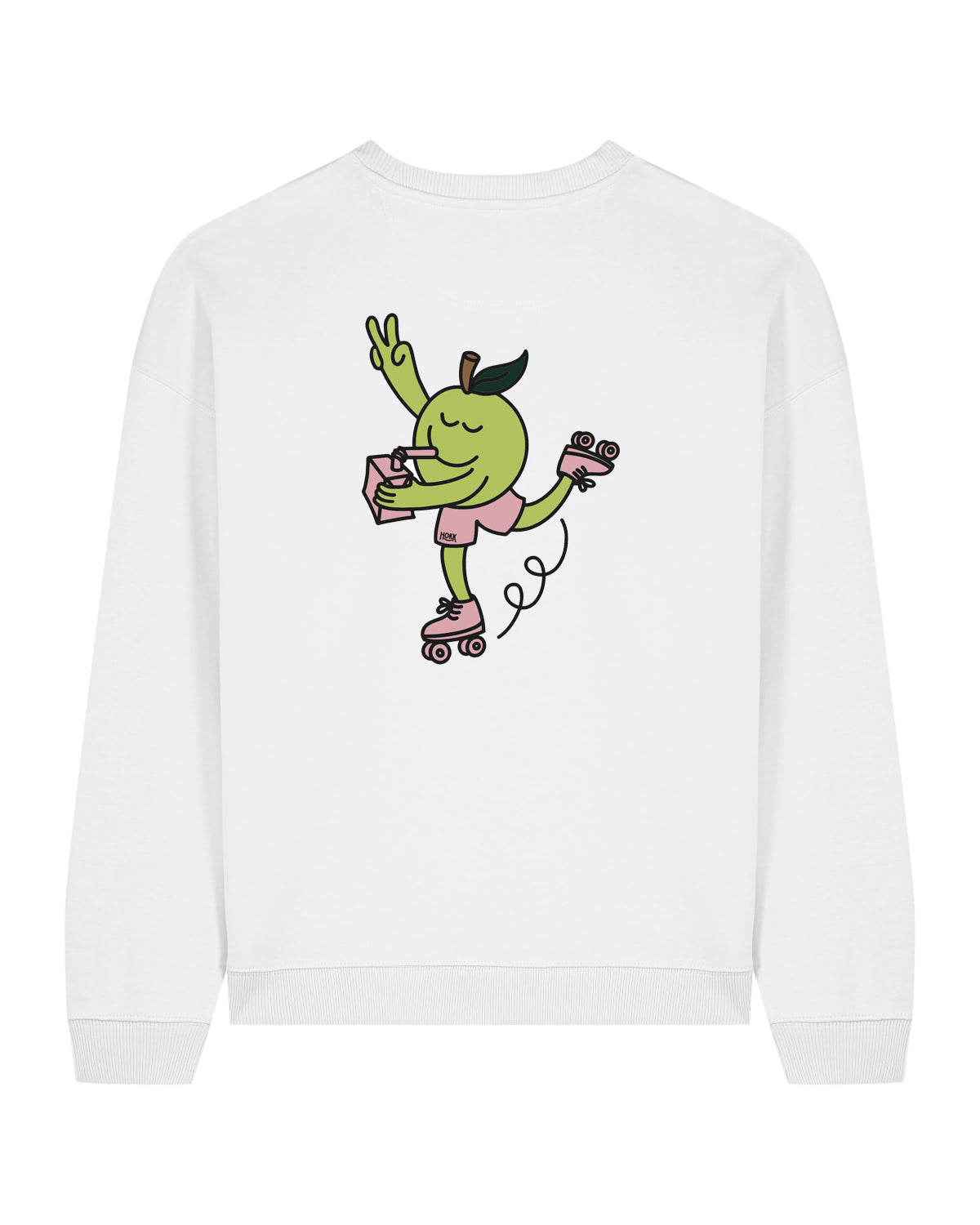 HOKK x FT | Oversized Crewneck mit Backprint | Men/Unisex | White