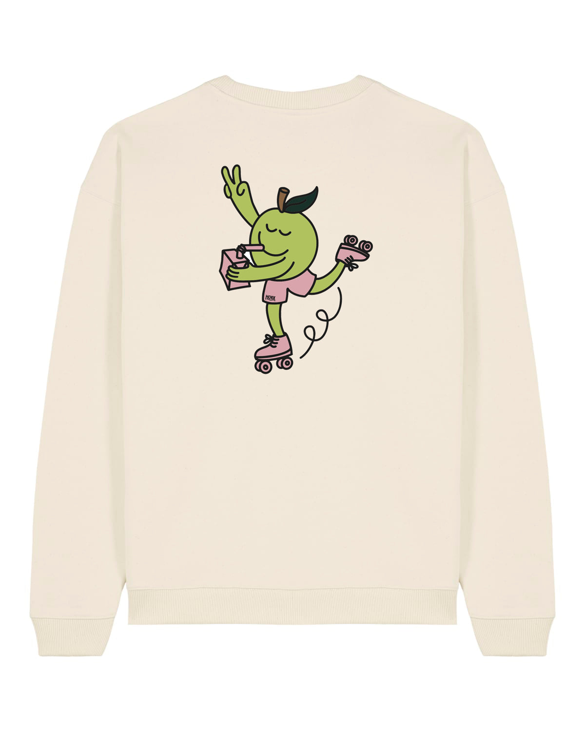 HOKK x FT | Oversized Crewneck mit Backprint | Men/Unisex | Nature