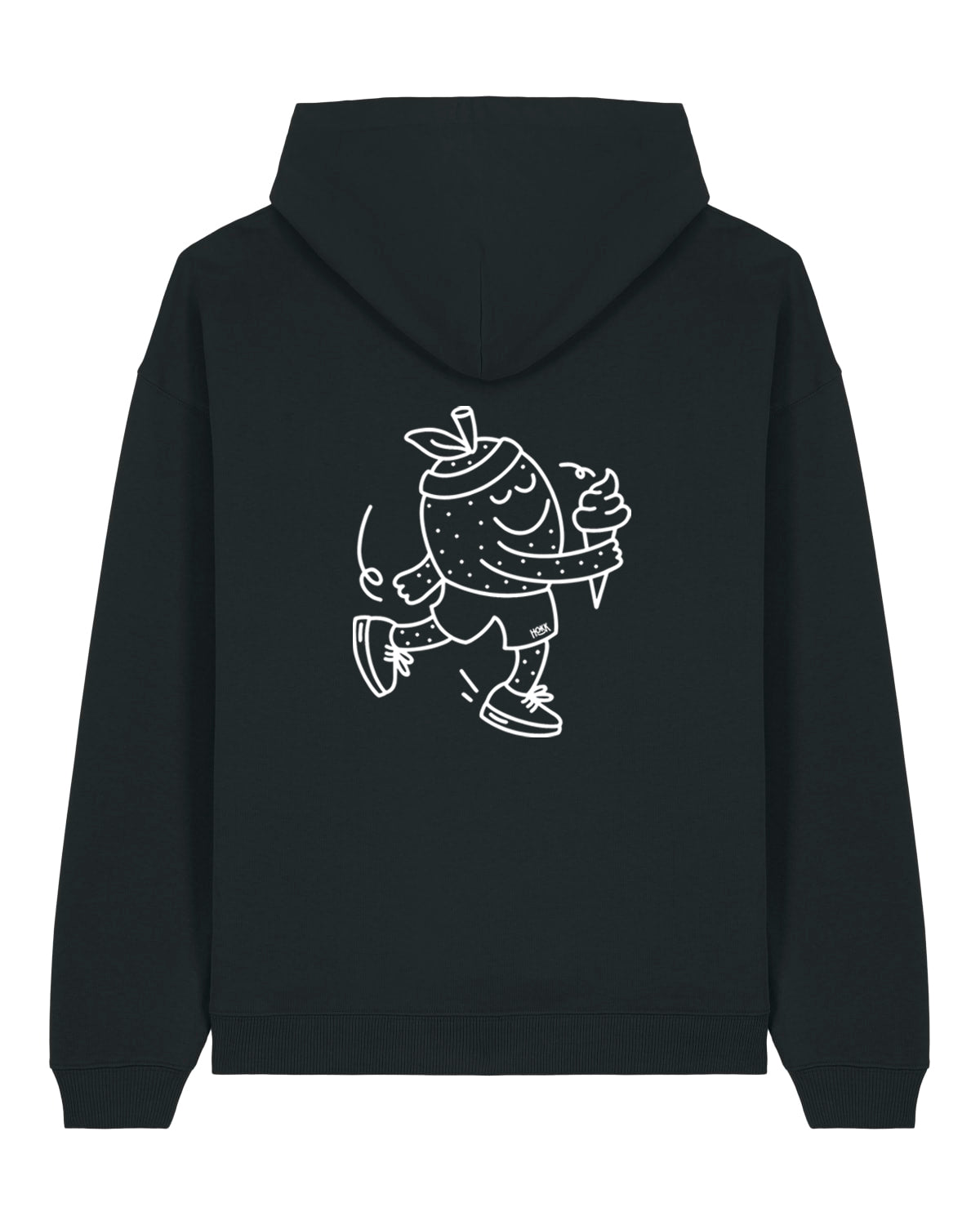 HOKK x FT | Oversized Hoodie mit Backprint | Outliner | Men/Unisex | Black