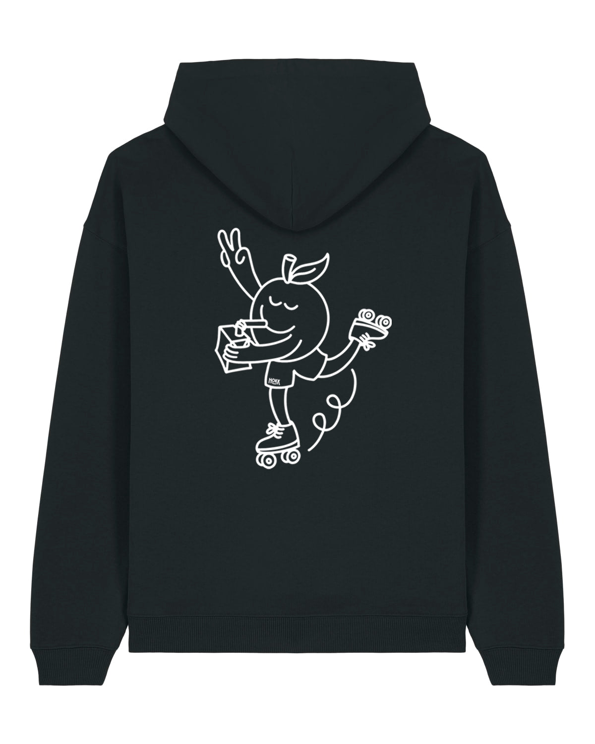HOKK x FT | Oversized Hoodie mit Backprint | Outliner | Men/Unisex | Black