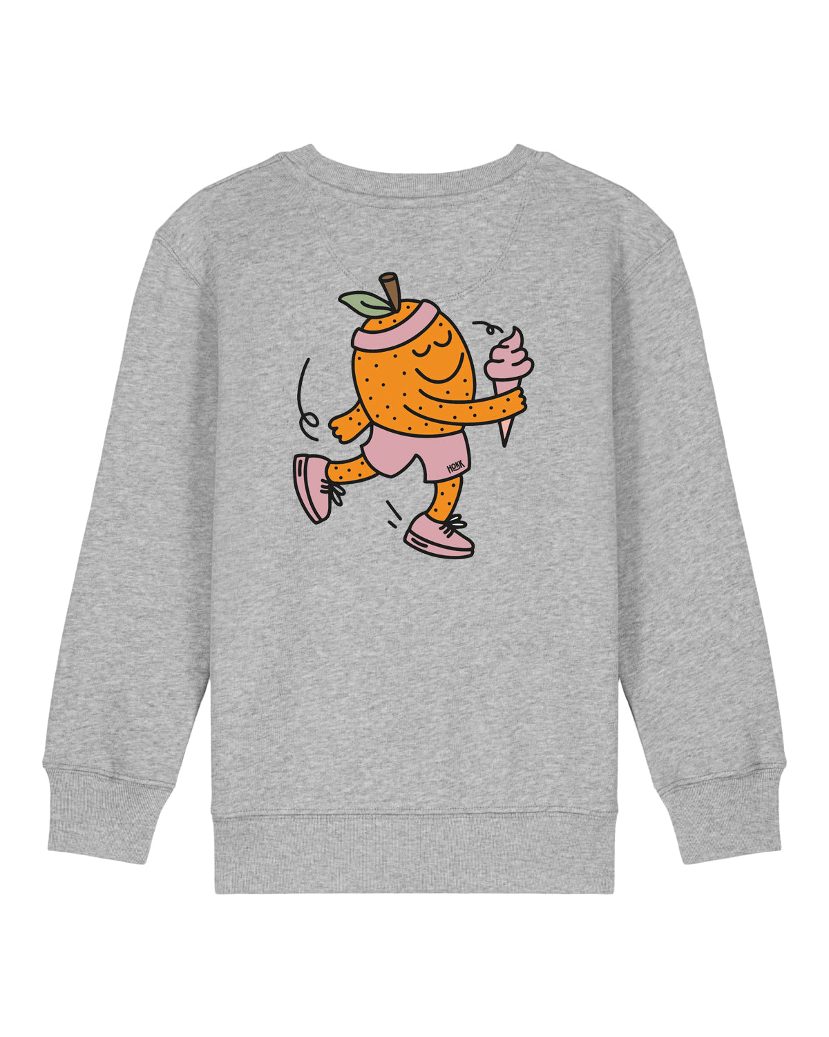 HOKK x FT | Crewneck mit Backprint | Kids | Grey