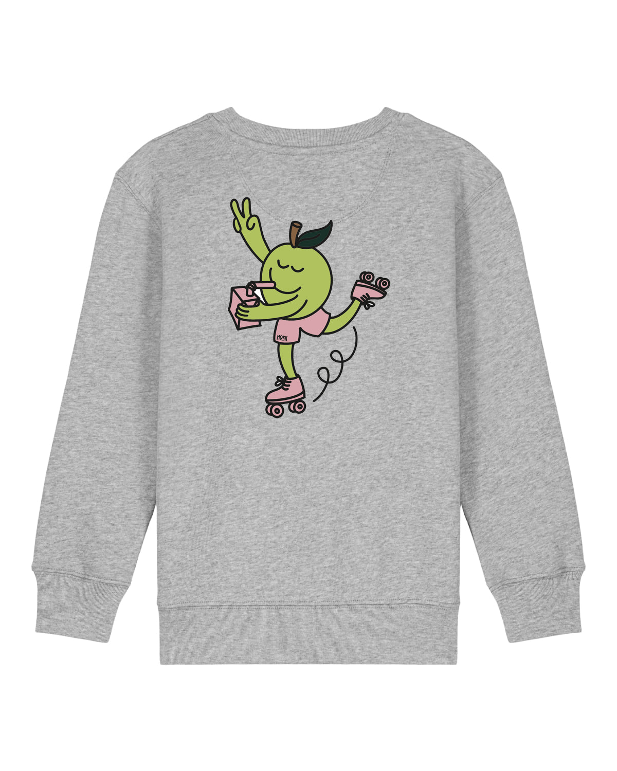 HOKK x FT | Crewneck mit Backprint | Kids | Grey