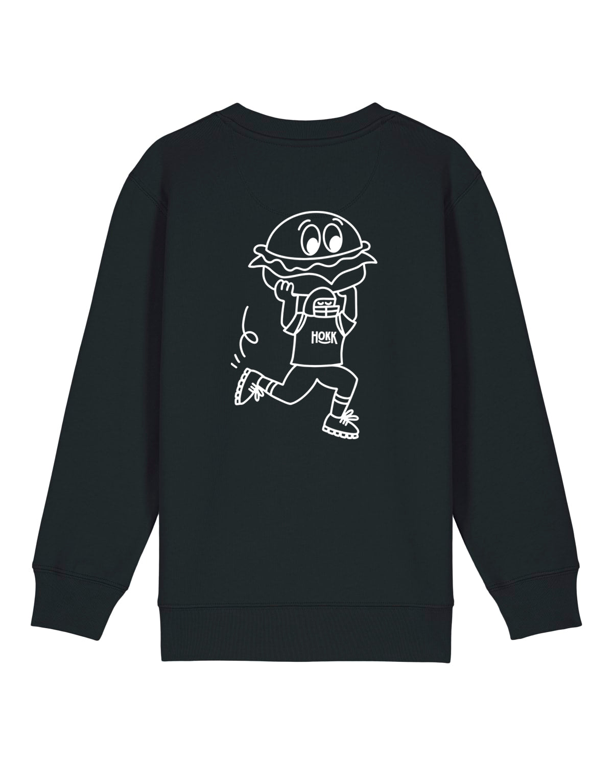 HOKK x FT | Crewneck mit Backprint | Outliner | Kids | Black