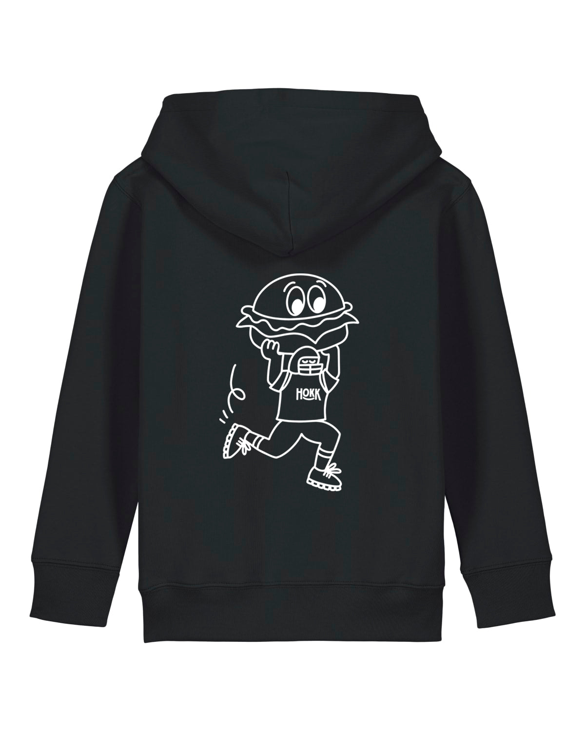 HOKK x FT | Hoodie mit Backprint | Outliner | Kids | Black