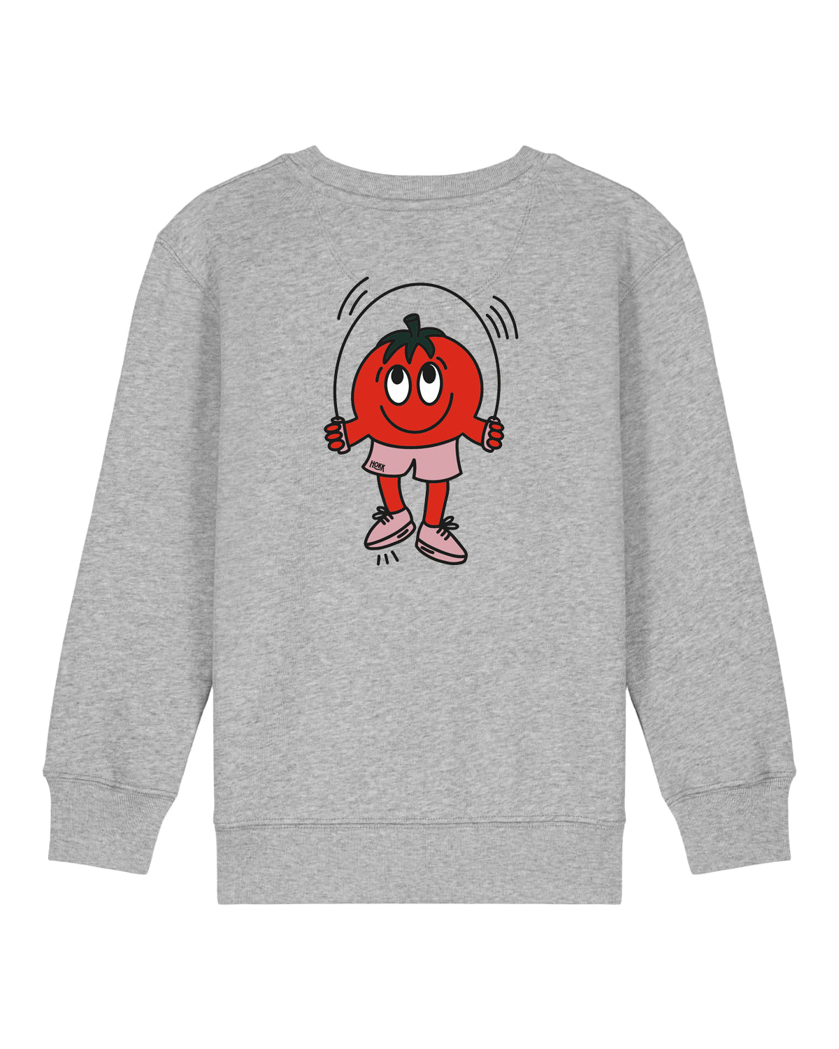 HOKK x FT | Crewneck mit Backprint | Kids | Grey
