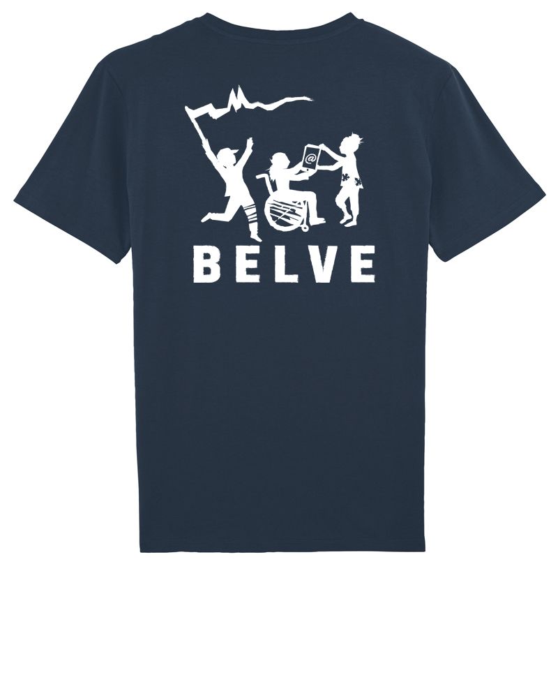 Belve | Shirt mit Backprint | unisex | navy
