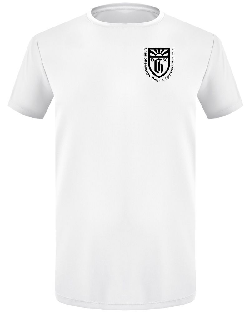 CH 1858 | Performance Shirt mit Backprint | unisex | white