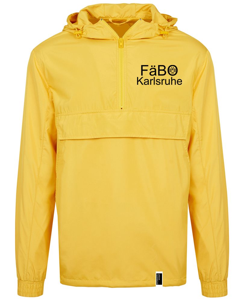 FAEBO | Pull Over Jacket mit Backprint | unisex | yellow